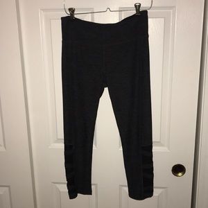 althletic dark grey mesh leggings